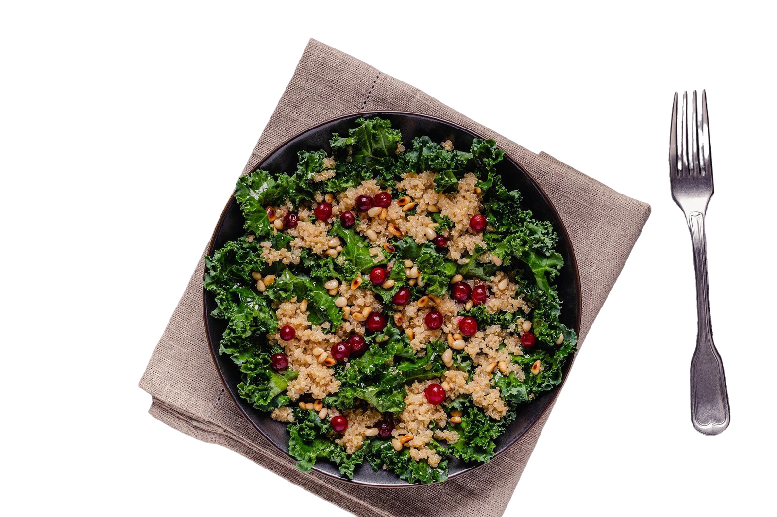 healthy-raw-kale-quinoa-salad-with-cranberry-pine-nut