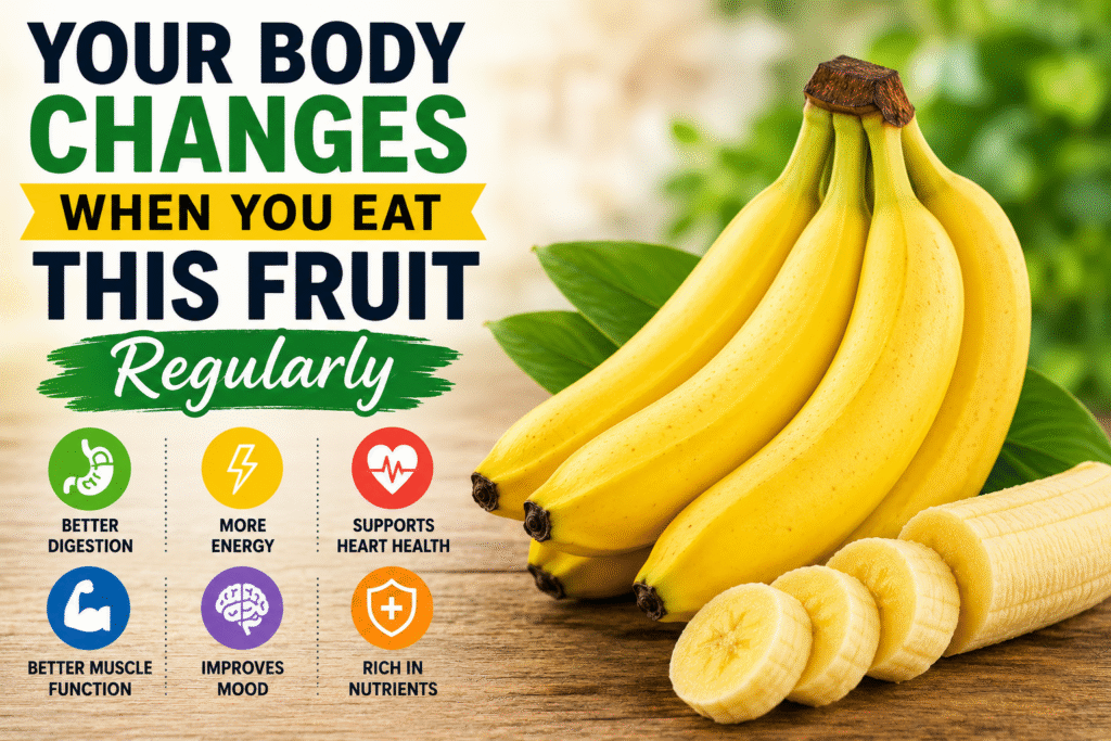 Your body changes when you eat this fruit regularly and enjoy the health benefits of bananas