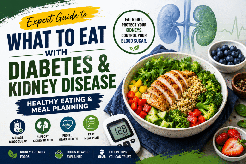 Healthy meal for diabetes and kidney disease